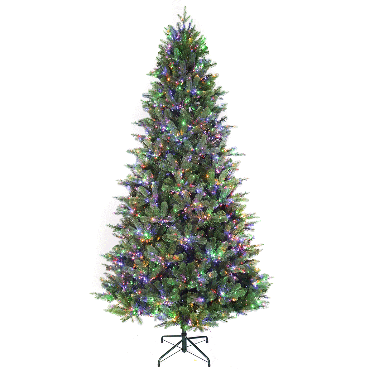 9 Foot Grand Spruce Life-Like Tree With 2500 3mm Color Changing LED Lights