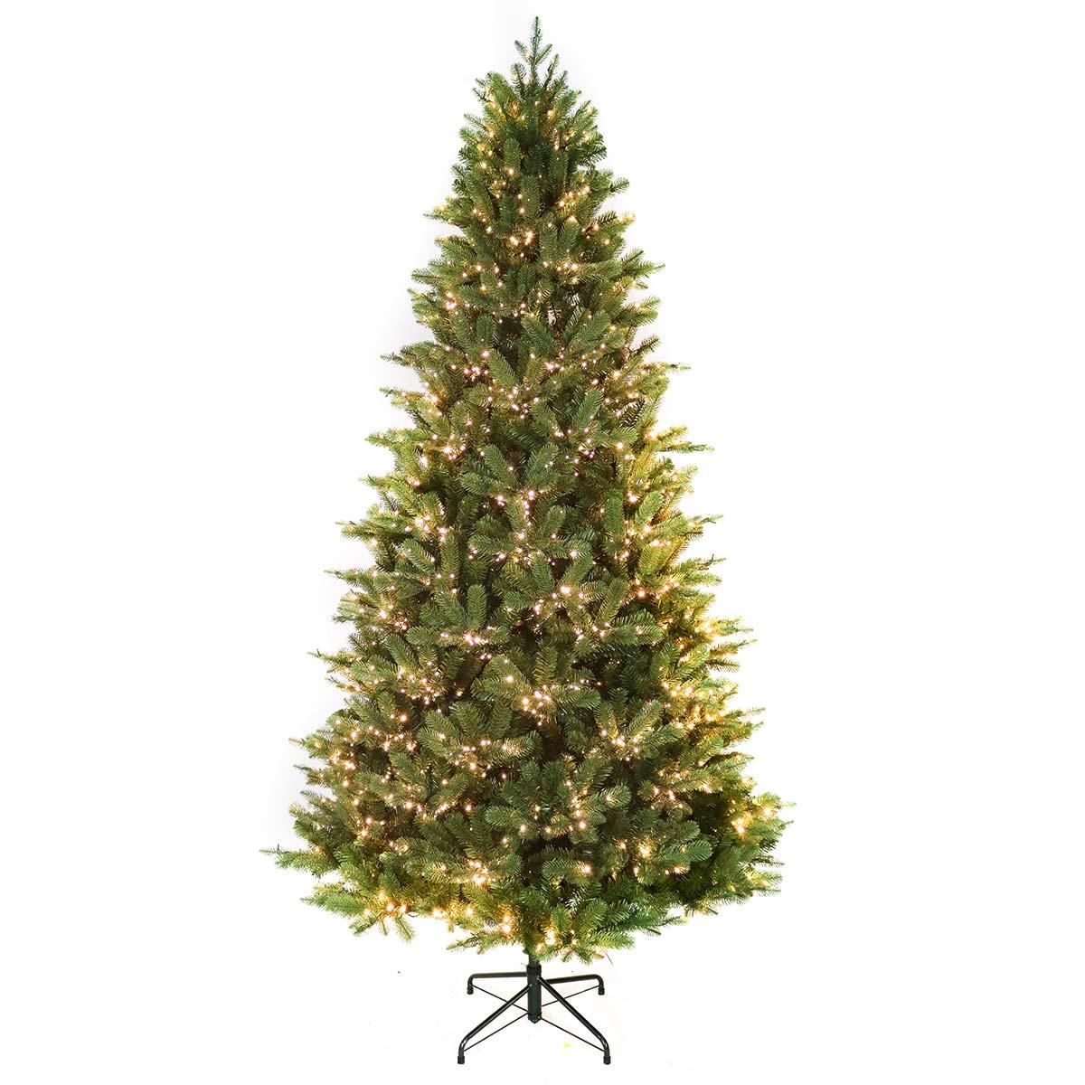 9 Foot Grand Spruce Life-Like Tree With 2500 3mm Color Changing LED Lights